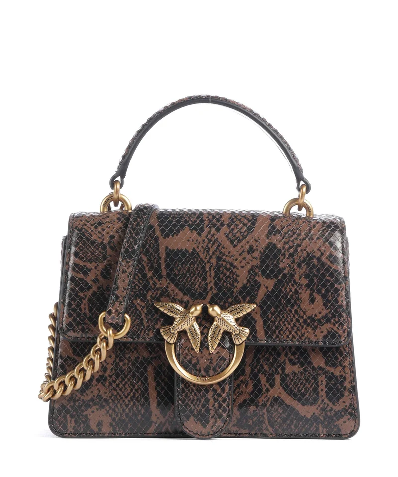 Pinko Love One Mini Sac bandoulière roccia/marrone/antique gold
