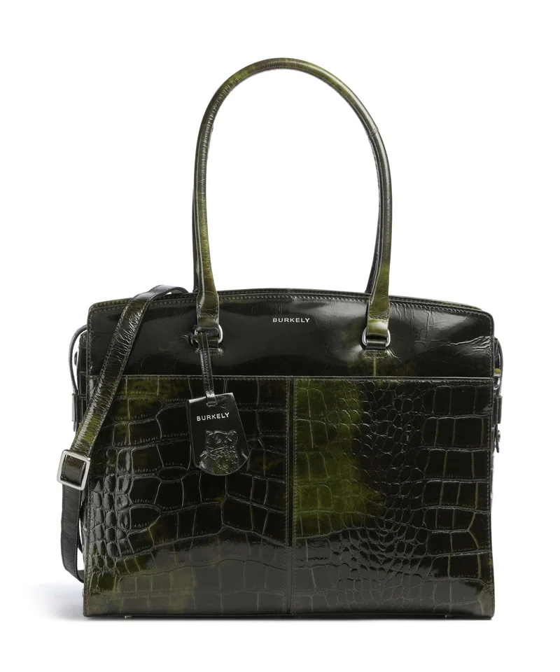 Burkely Cool Colbie Cabas olive patent