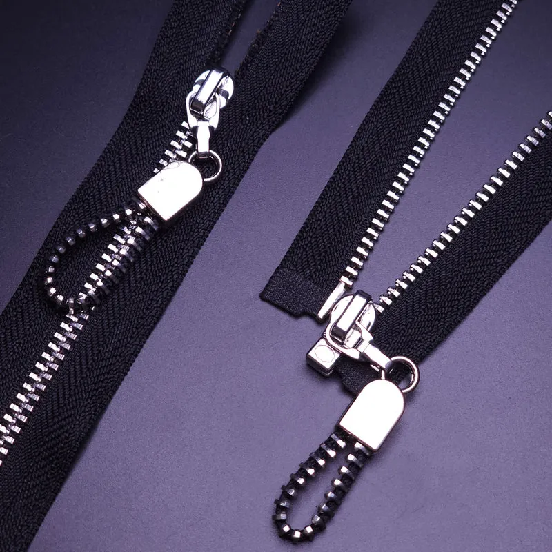 Fermeture éclair séparable | Métal | Noir | 28.5" - 72 cm