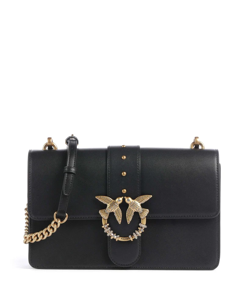 Pinko Love One Classic New Buckle Sac bandoulière nero/antique gold