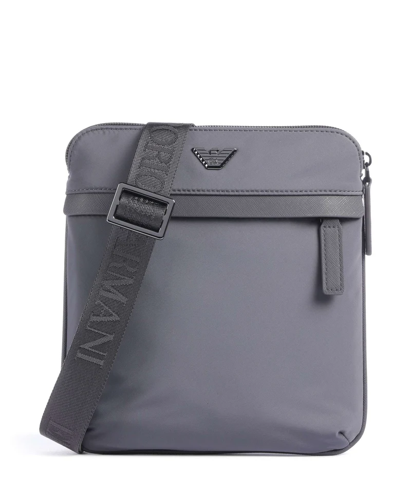 Emporio Armani Nylon Recycled Sac bandoulière blackened pearl