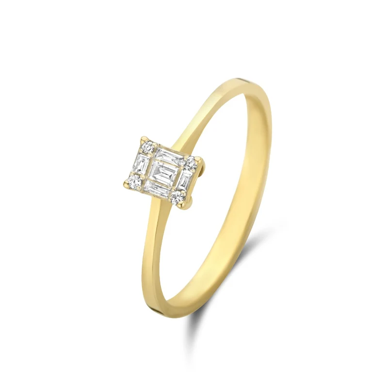 Isabel Bernard De la Paix Maxime bague en or 14 carats avec diamant 0.13 ct IBD330022-60