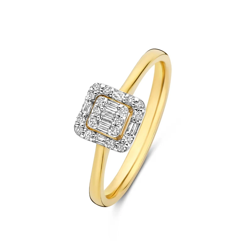 Isabel Bernard De la Paix Elena bague en or 14 carats avec diamant 0.18 ct IBD330036-60