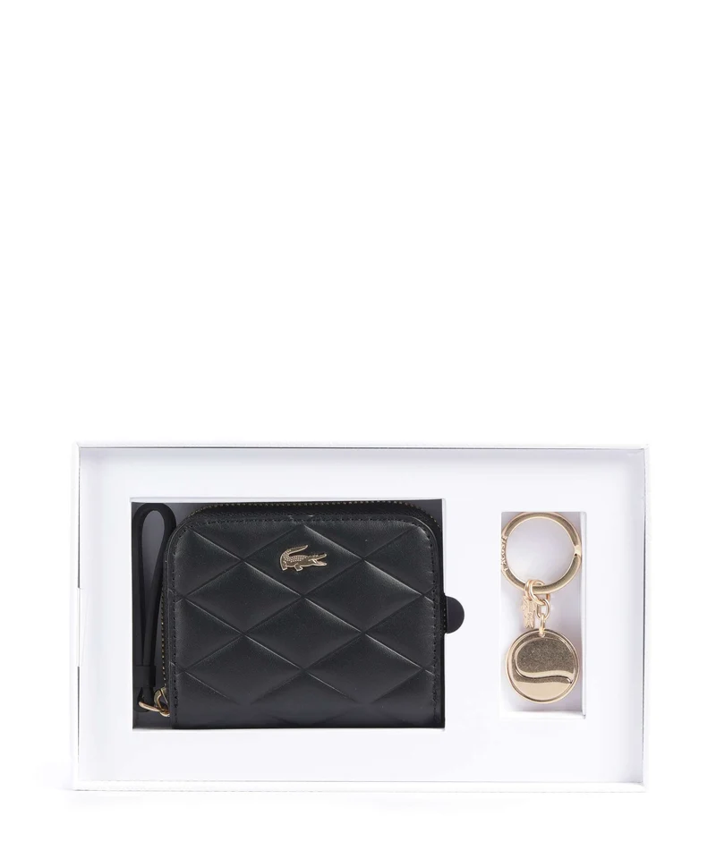 Lacoste Crocodelle Portefeuille noir