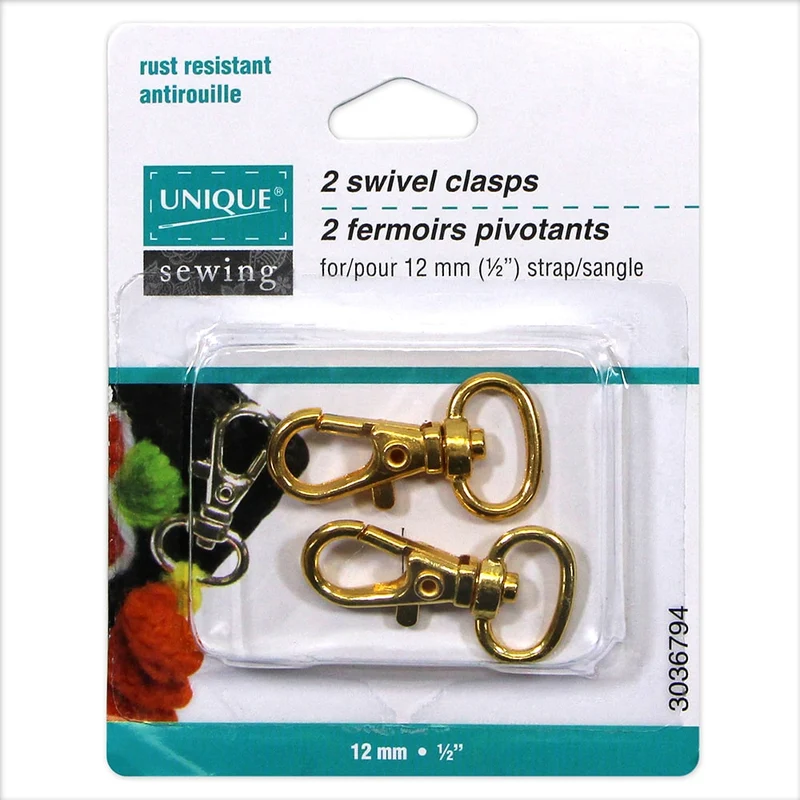 UNIQUE | Crochet pivotant | 12 mm (1⁄2″) | 2 pièces.
