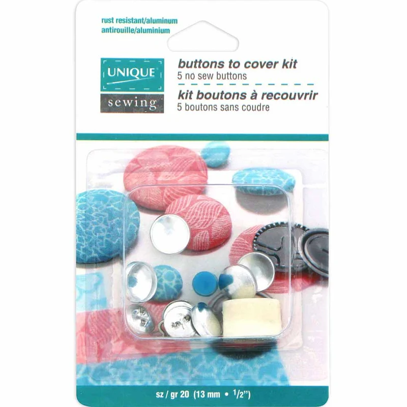 UNIQUE | Ensemble de boutons à recouvrir avec outil