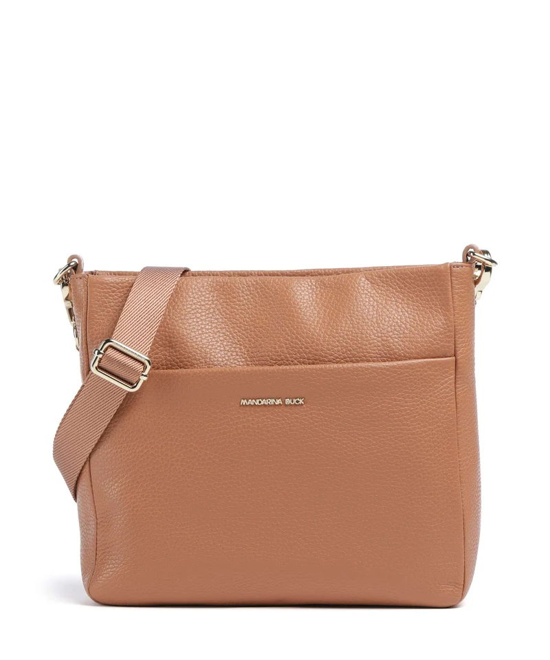 Mandarina Duck Mellow Leather Sac bandoulière pecan nut