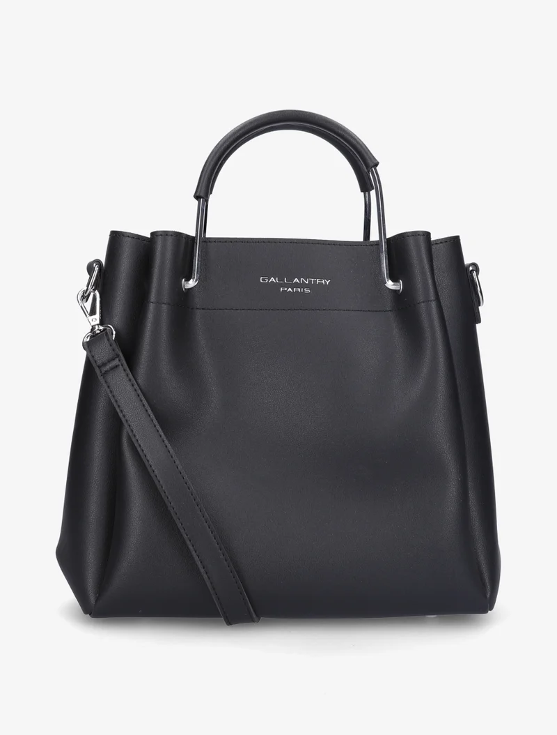 Sac à main Léa à picots - Noir