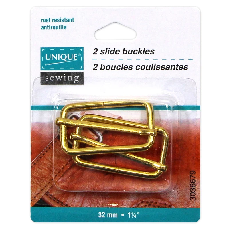 UNIQUE | 2 Boucles Coulissantes | Métal - 32mm (11⁄4″) | 2 Pièces