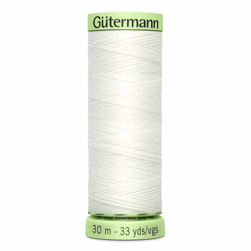 Gütermann | Fil de Surpiqûre Ultra-Résistant | 30m | #021 | Blanc