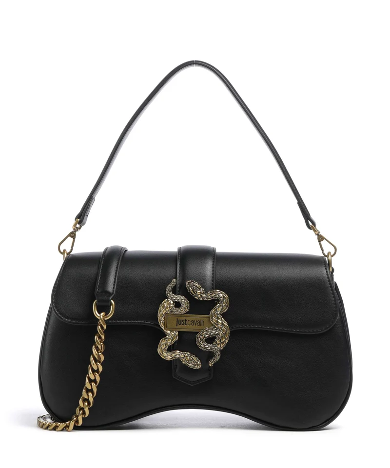 Just Cavalli Iconic Snakes Sac porté épaule black
