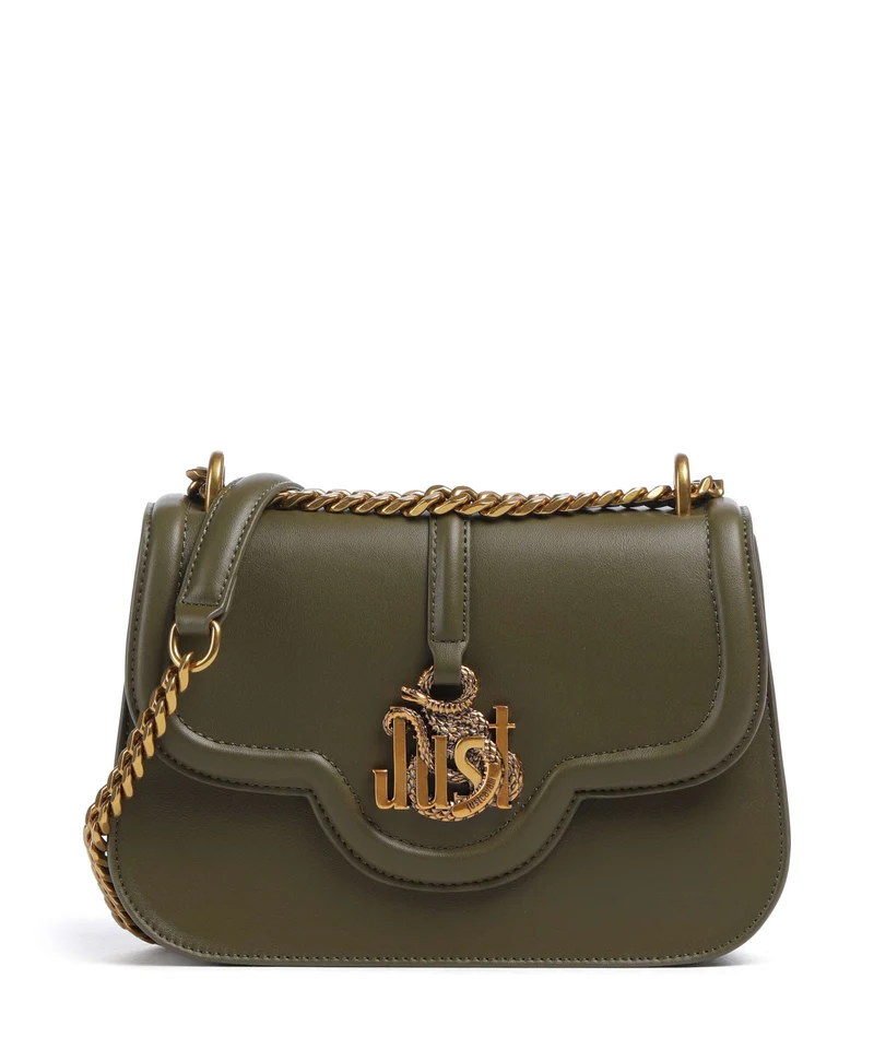 Just Cavalli Just Snake Sac porté épaule fir green