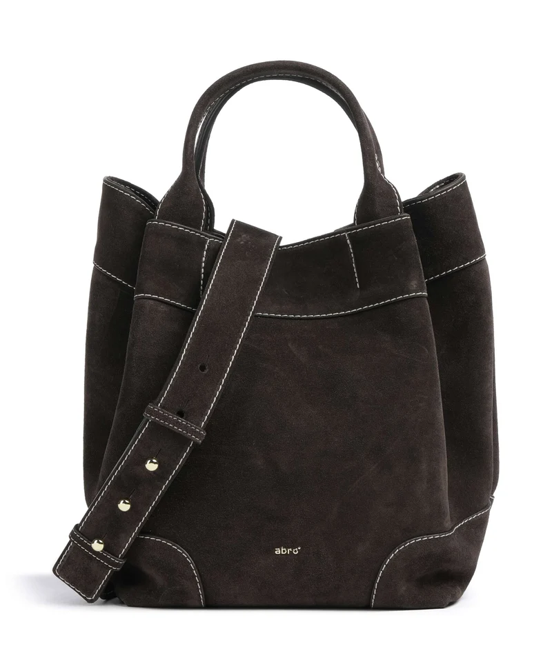 Abro Suede Essential Medium Sac à main dark brown