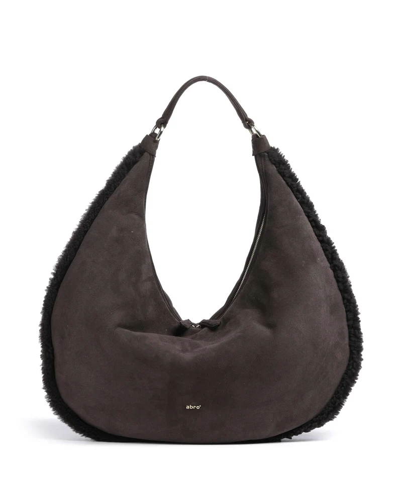 Abro Shearling Nana Big Sac fourre-tout dark brown