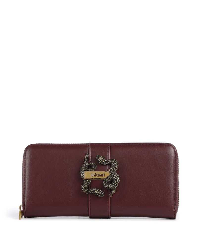 Just Cavalli Iconic Snakes Portefeuille cordovan