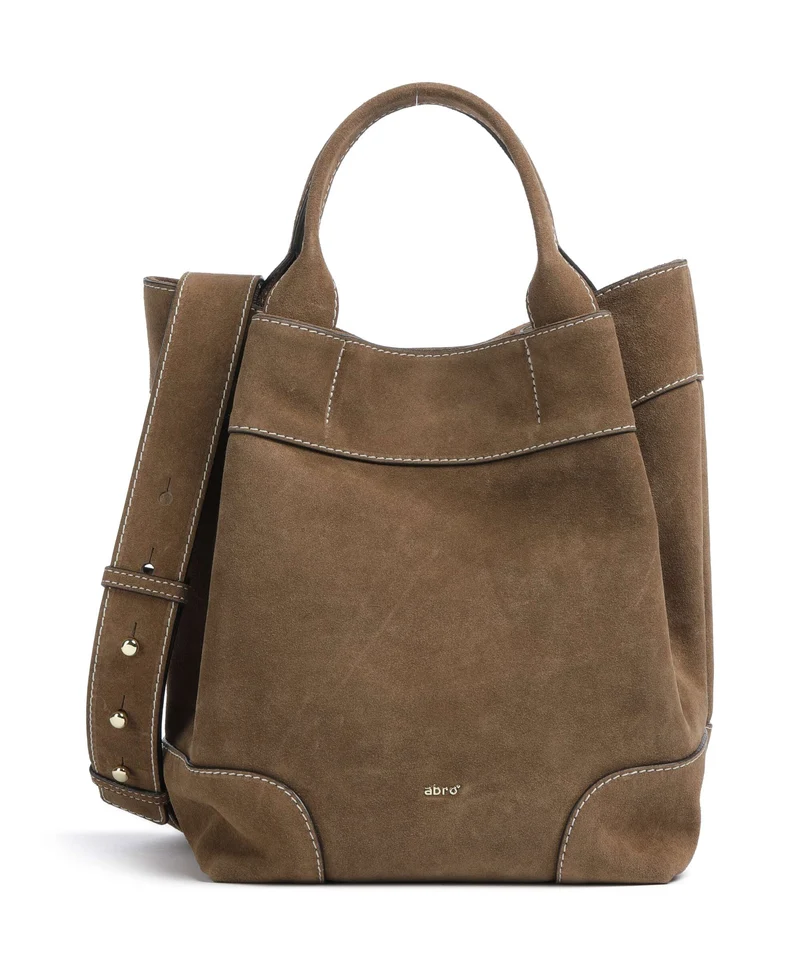 Abro Suede Essential Medium Sac à main khaki