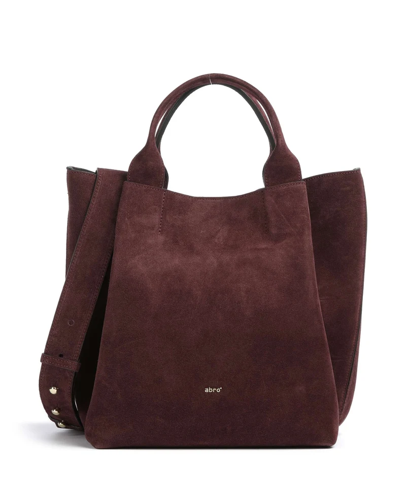 Abro Suede Essential Medium Sac à main burgundy