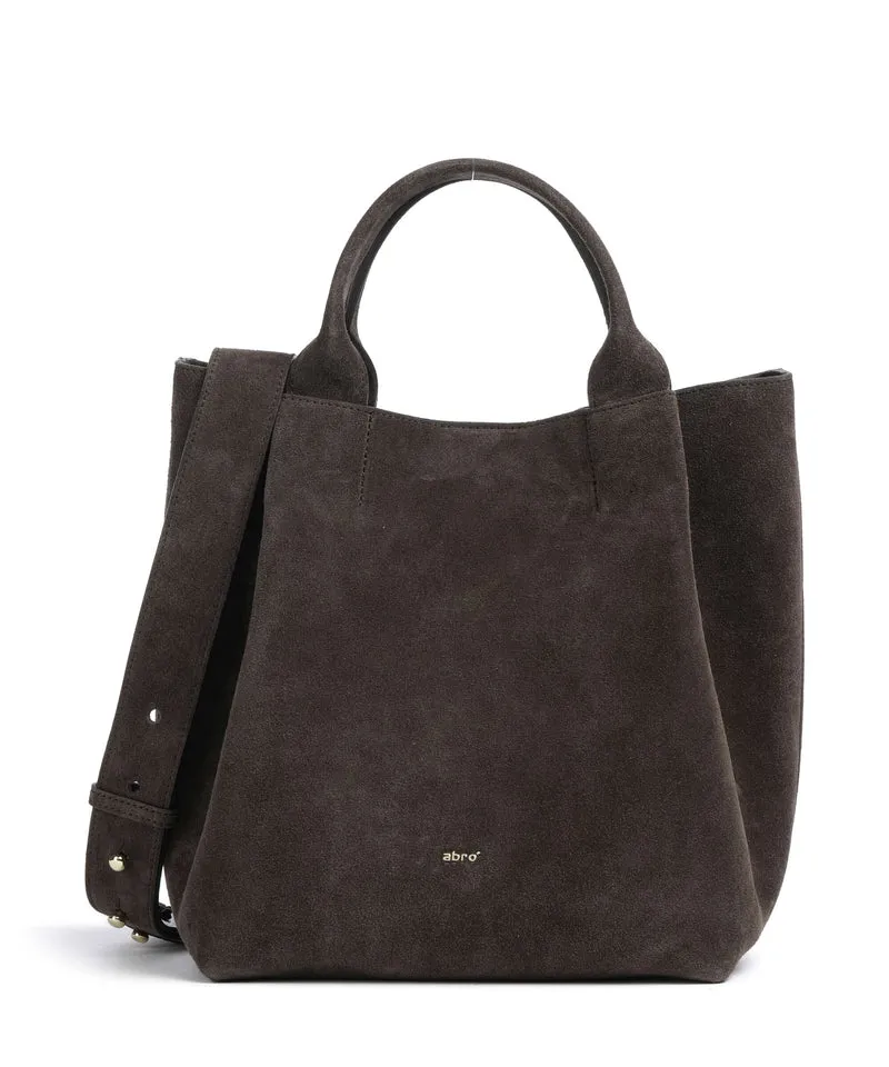 Abro Suede Essential Medium Sac à main dark brown