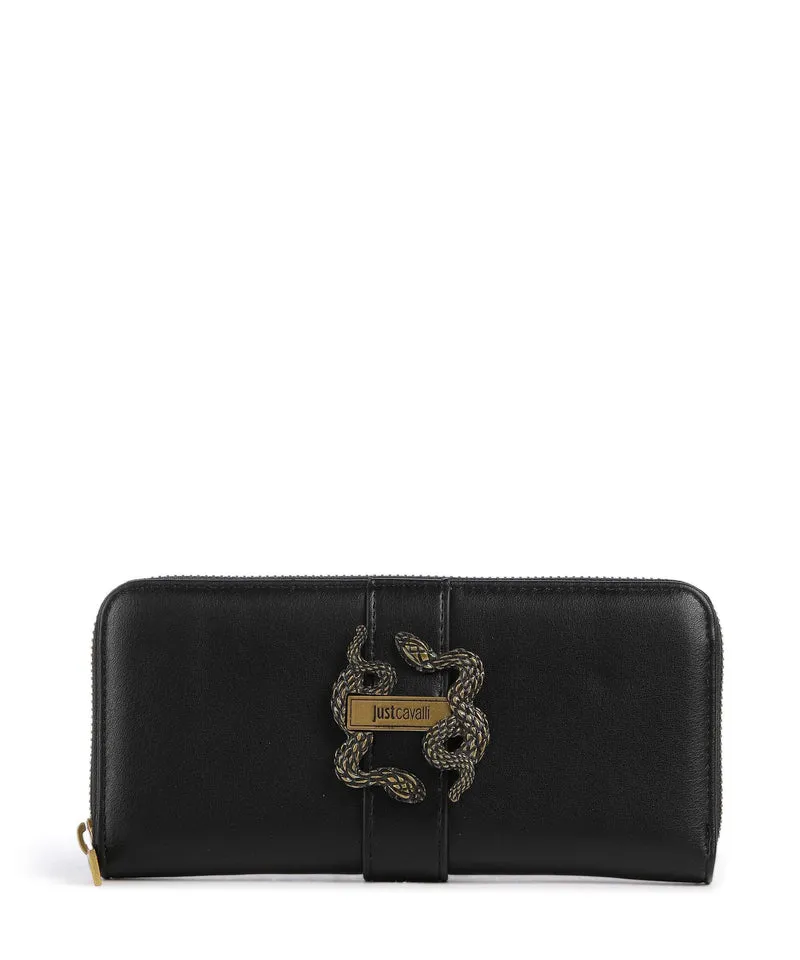 Just Cavalli Iconic Snakes Portefeuille black