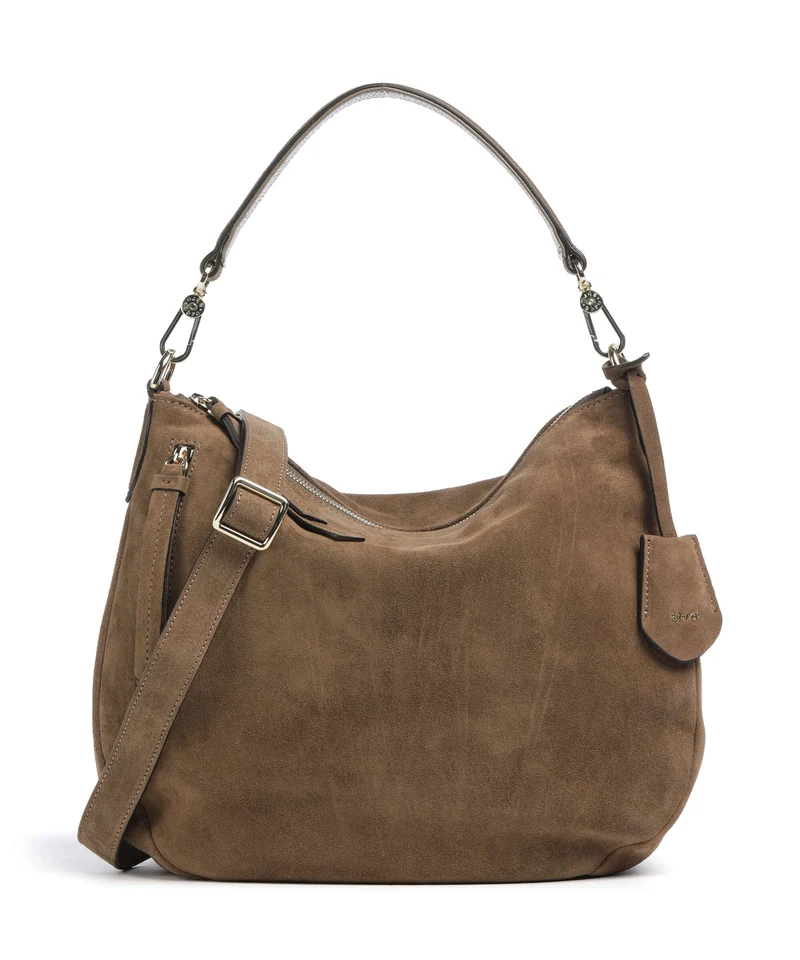 Abro Suede Juna Small Sac fourre-tout khaki