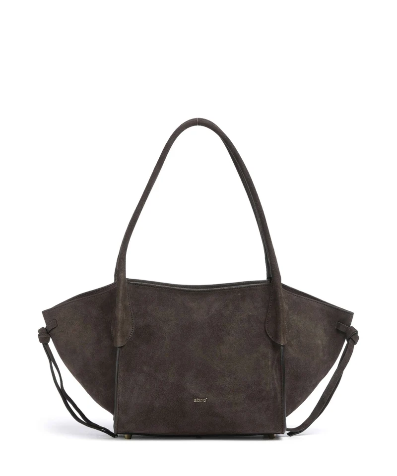 Abro Suede Vibe Small Sac porté épaule dark brown