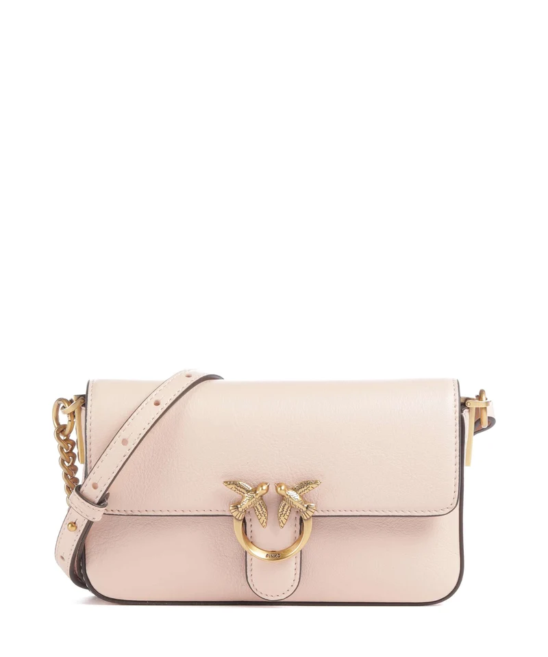 Pinko Love One Baby Slouchy Sac bandoulière rosa cammeo/antique gold