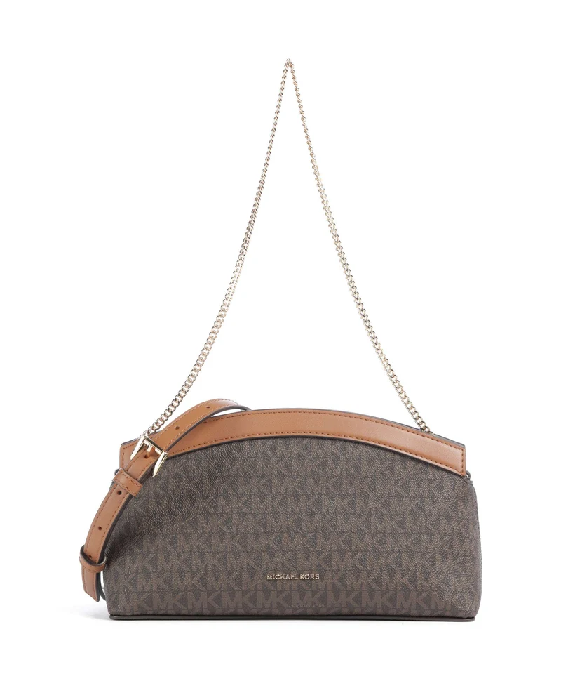 Michael Kors Athena Small Sac porté épaule brown/acorn