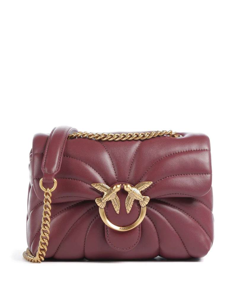 Pinko Love Puff Mini Sac porté épaule ribes intenso/antique gold