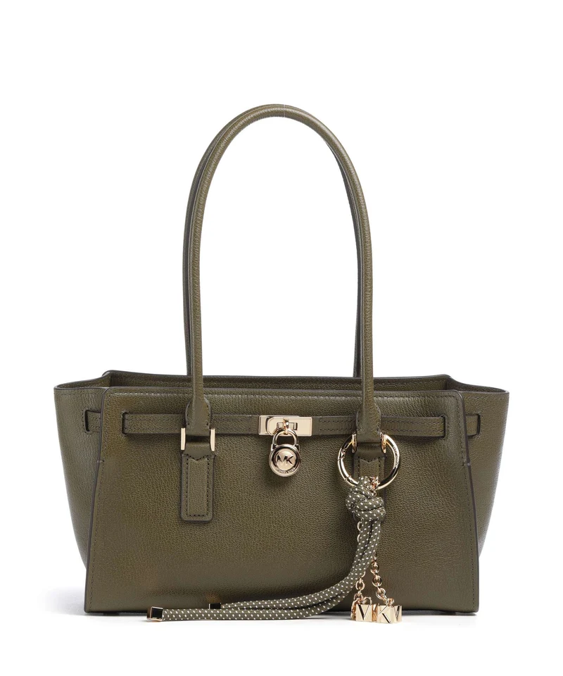 Michael Kors Hamilton Moderne Small Sac porté épaule loden
