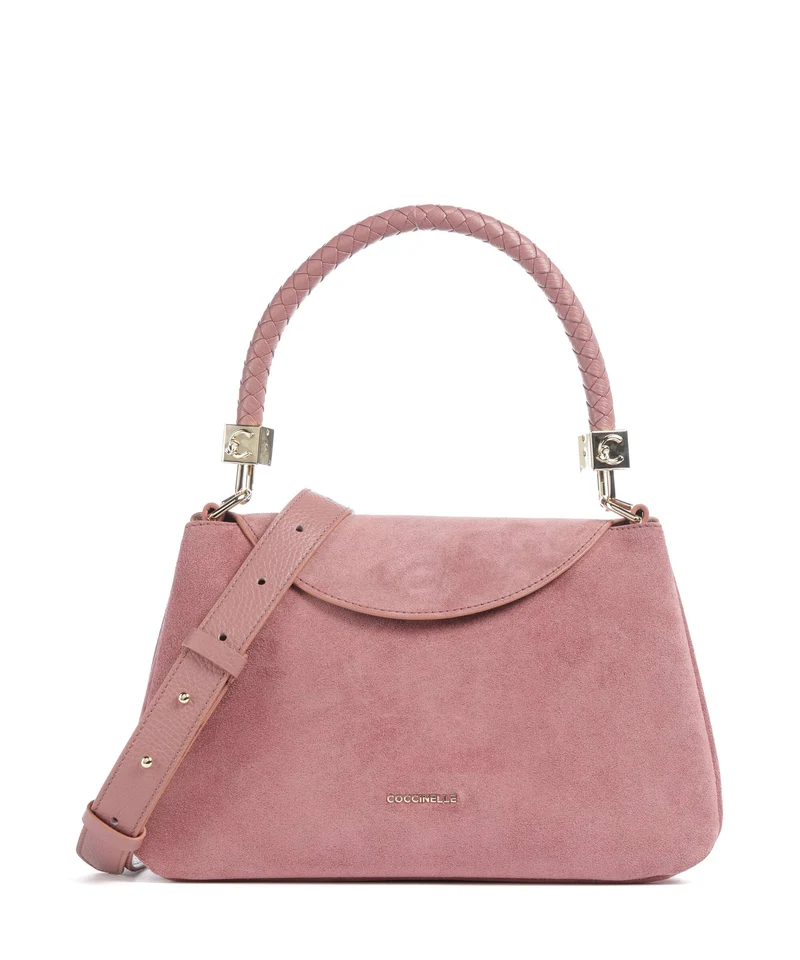 Coccinelle Tiggy Suede Sac porté épaule winter rose