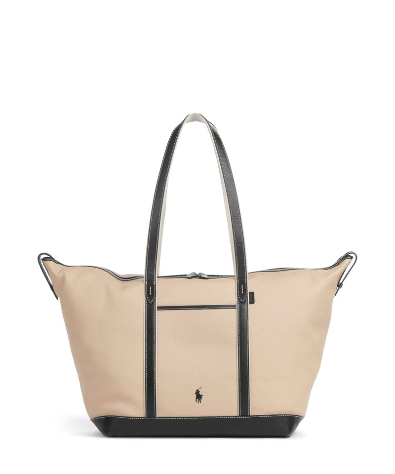 Polo Ralph Lauren Canvas Large Cabas porcelain/black