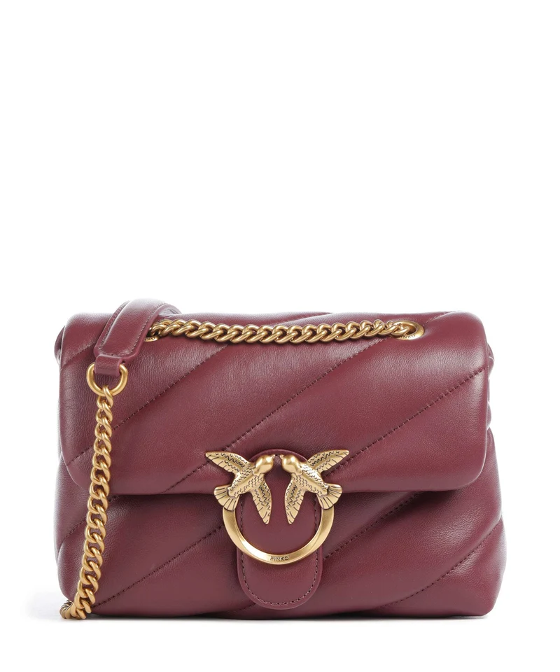 Pinko Love Puff Mini Sac porté épaule ribes intenso/antique gold