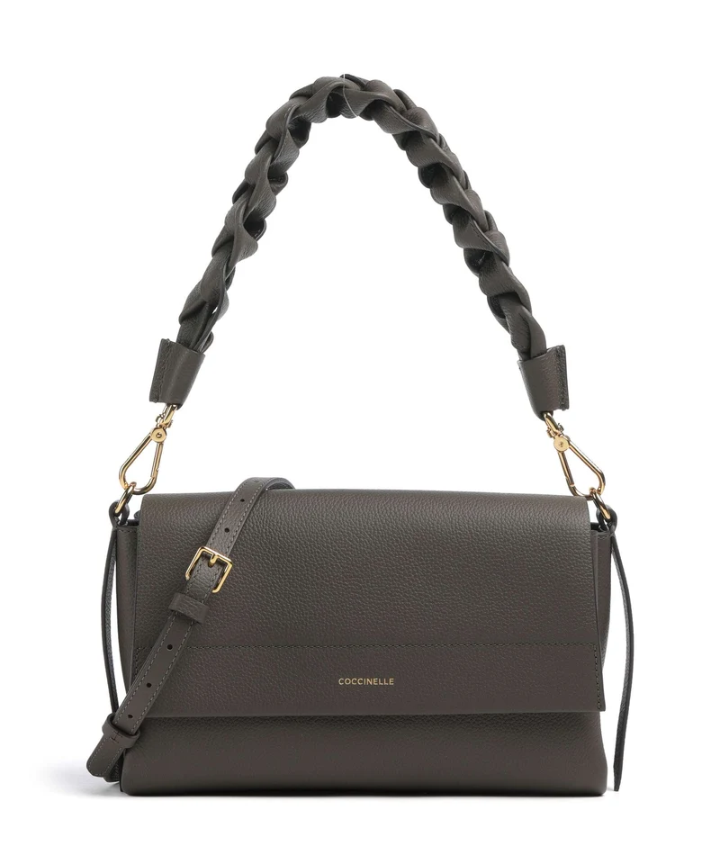 Coccinelle Boheme Grana Double Sac porté épaule fango/honey