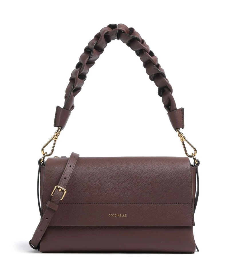 Coccinelle Boheme Grana Double Sac porté épaule berry/winter rose