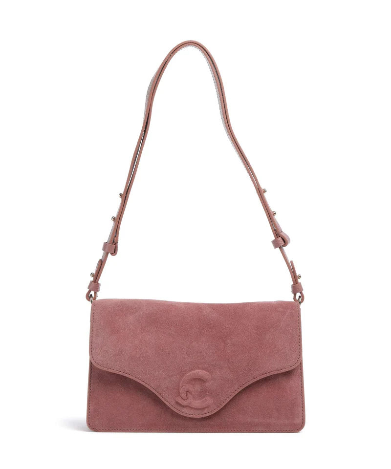 Coccinelle C-Me Softy Suede Sac porté épaule winter rose