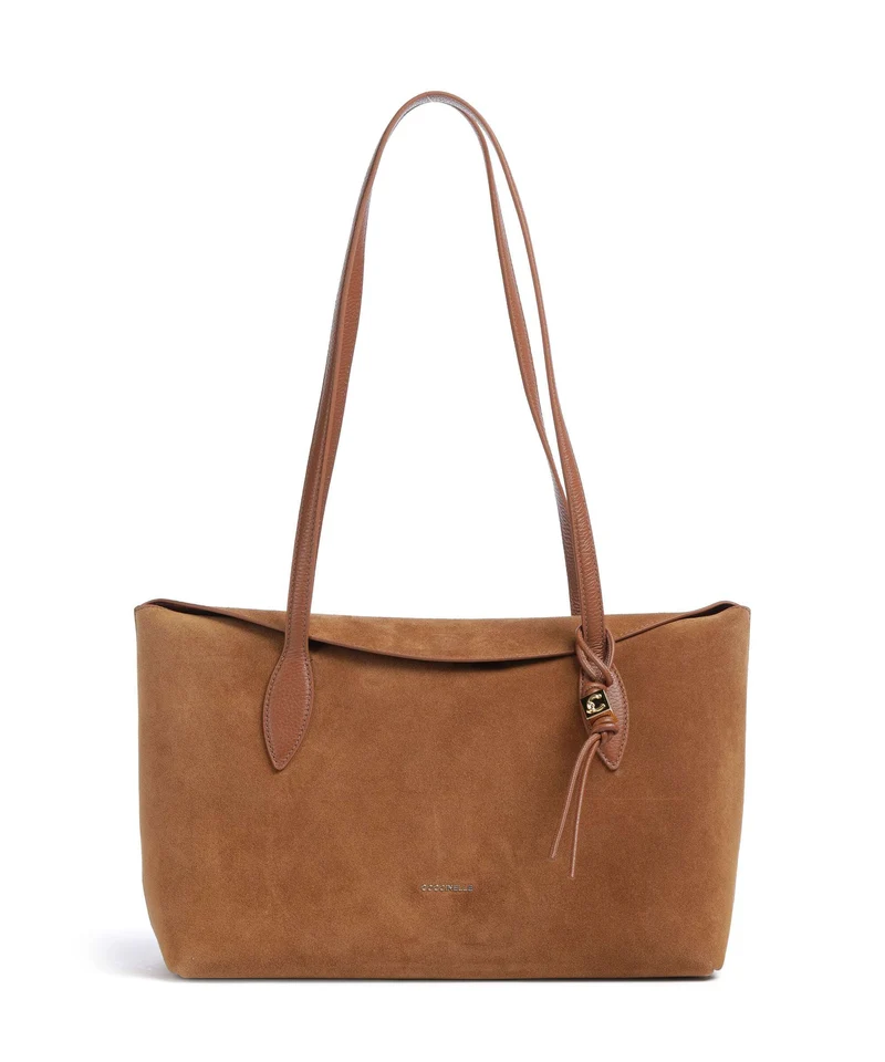 Coccinelle Thess Suede Cabas cognac