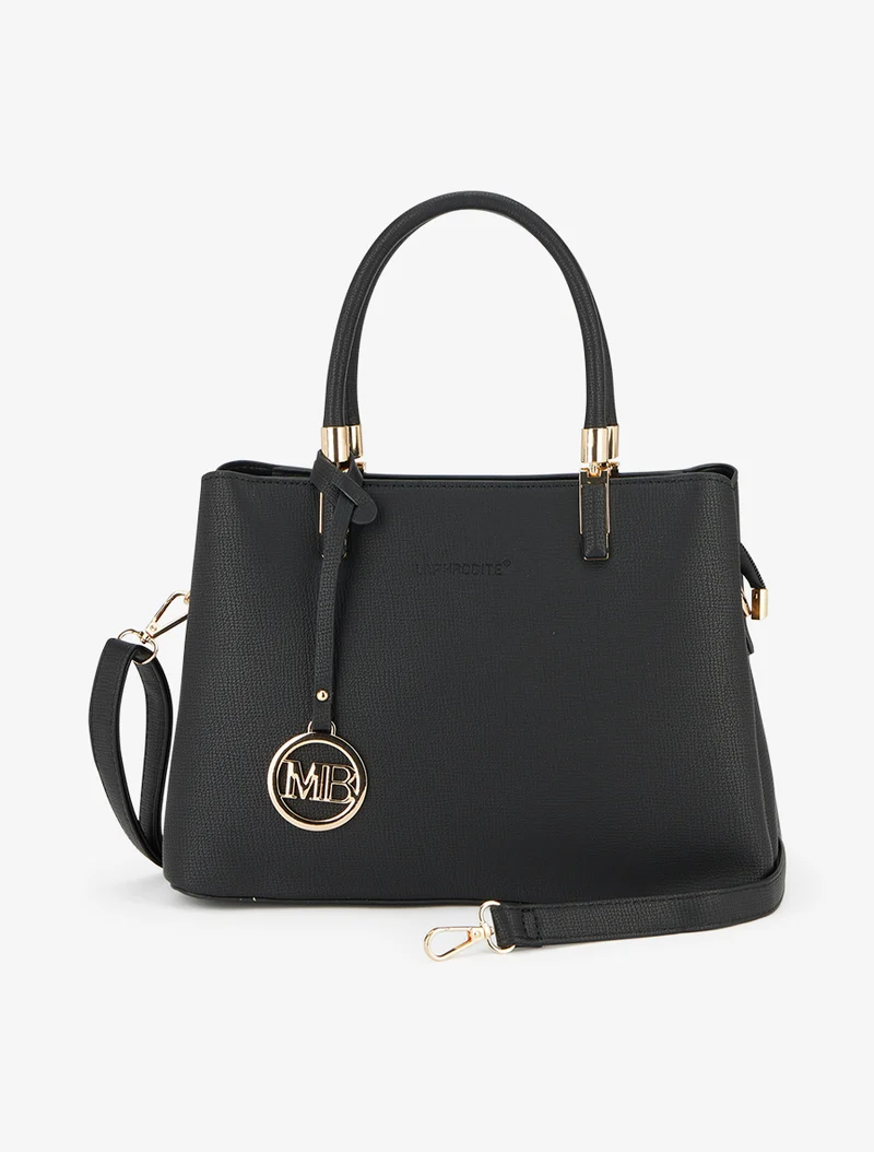 Sac à main Alberta texturé - Noir