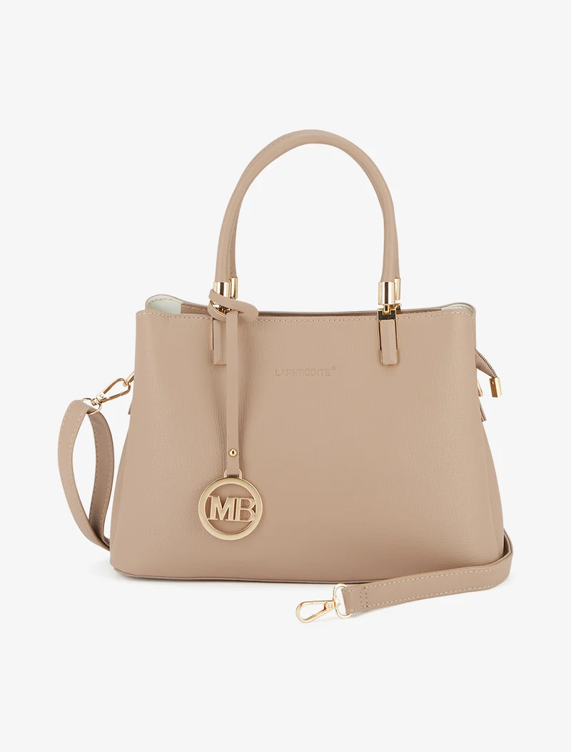 Sac à main Alberta texturé - Taupe