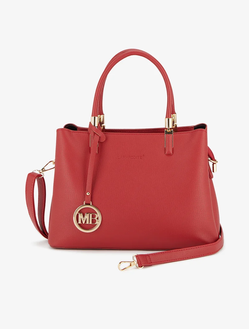 Sac à main Alberta texturé bijou - Rouge