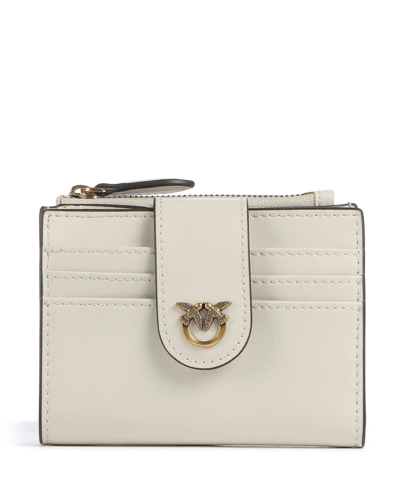 Pinko Portefeuille bianco seta/antique gold