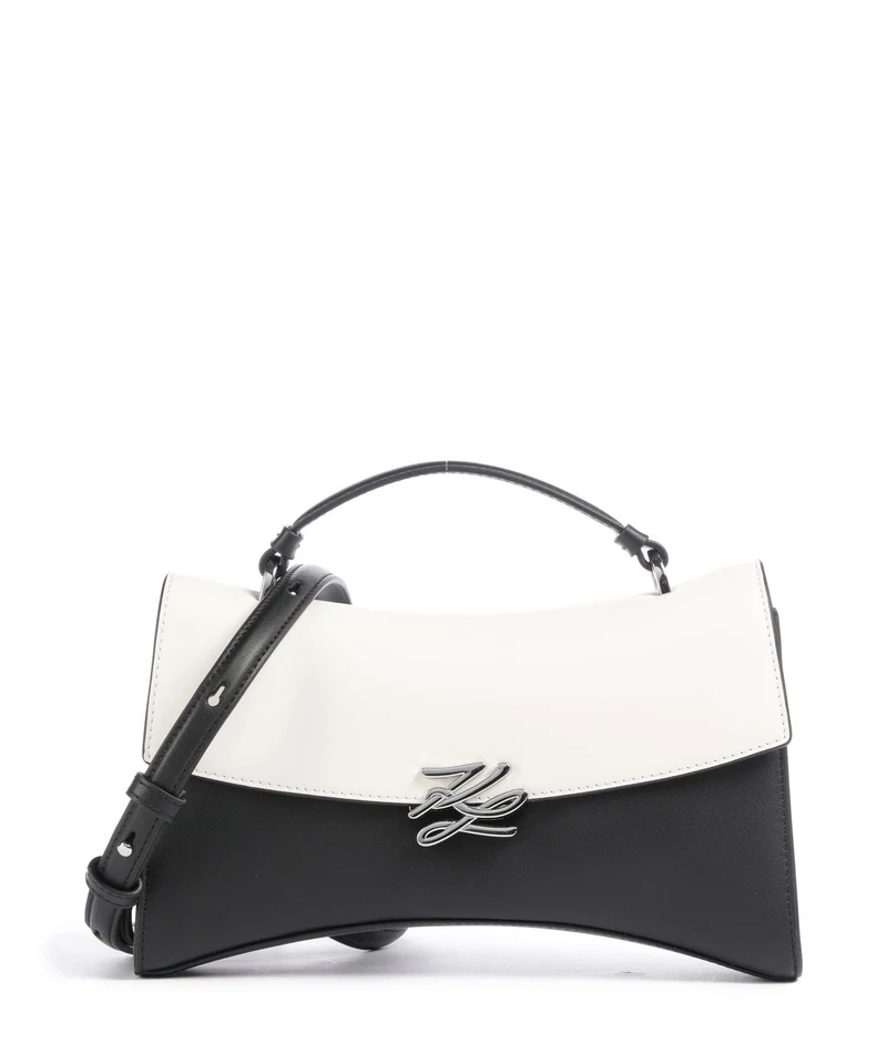 Karl Lagerfeld K/Autograph Twist Sac bandoulière black/white