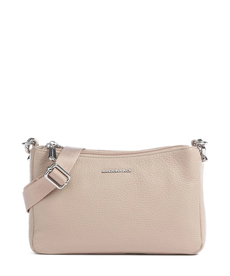 Mandarina Duck Mellow Leather Sac bandoulière warm taupe
