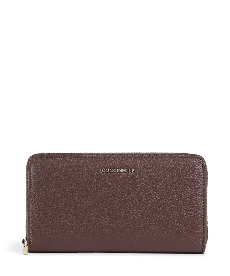 Coccinelle Metallic Soft Portefeuille berry