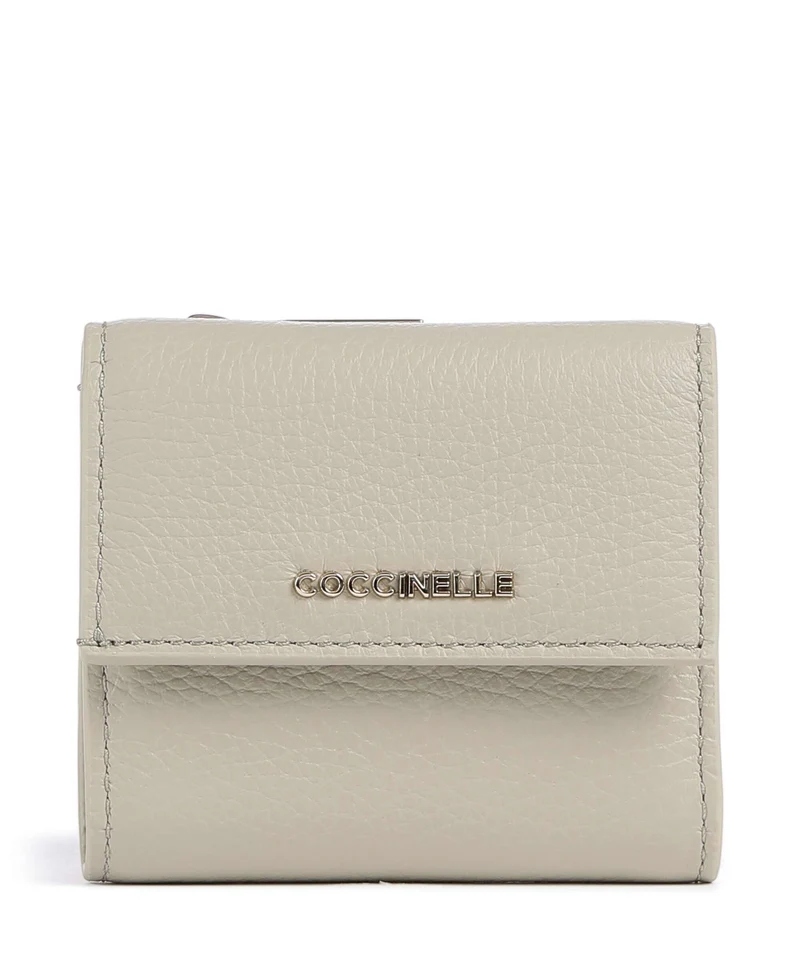 Coccinelle Metallic Soft Portefeuille eucalipto