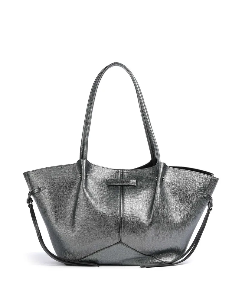 Karl Lagerfeld K/Pierced Medium Cabas gunmetal