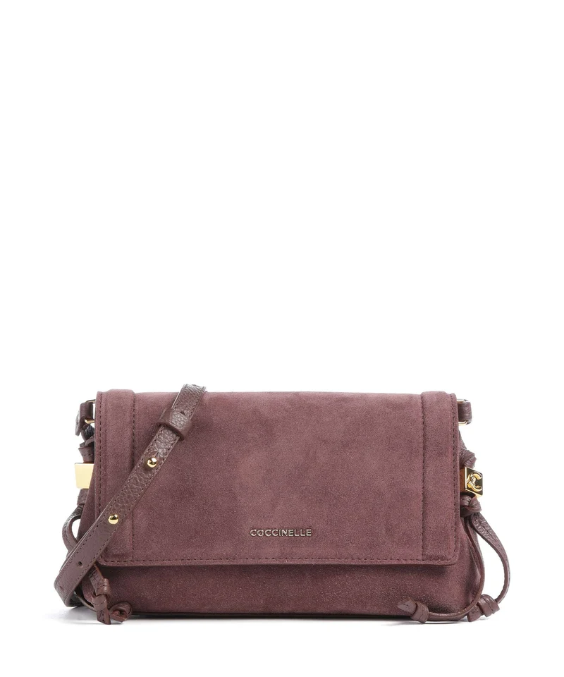 Coccinelle Thess Suede Sac bandoulière berry