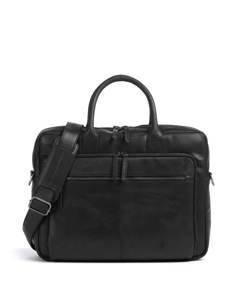 The Chesterfield Brand Wax Pull Up Cow Tacama Sac d'ordinateur black