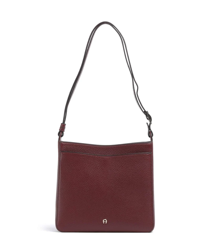 Aigner Pura M Sac porté épaule burgundy