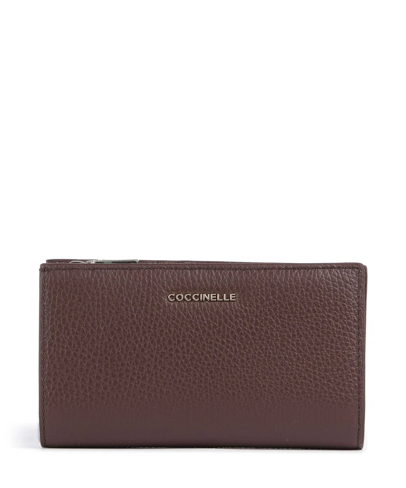 Coccinelle Metallic Soft Portefeuille berry