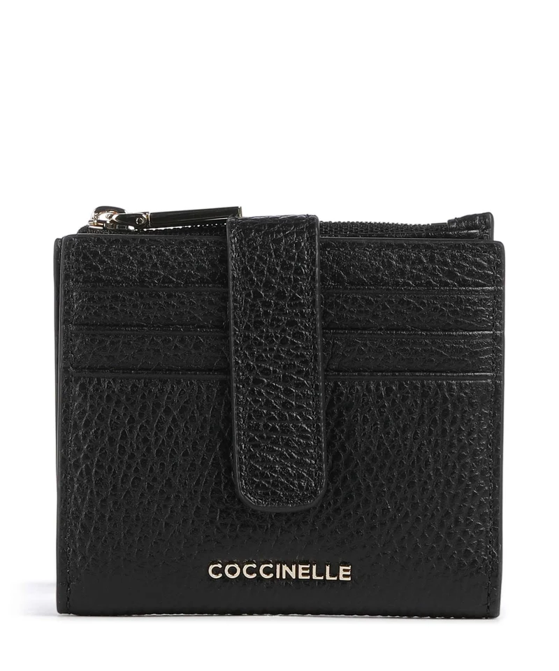 Coccinelle Metallic Soft Portefeuille noir